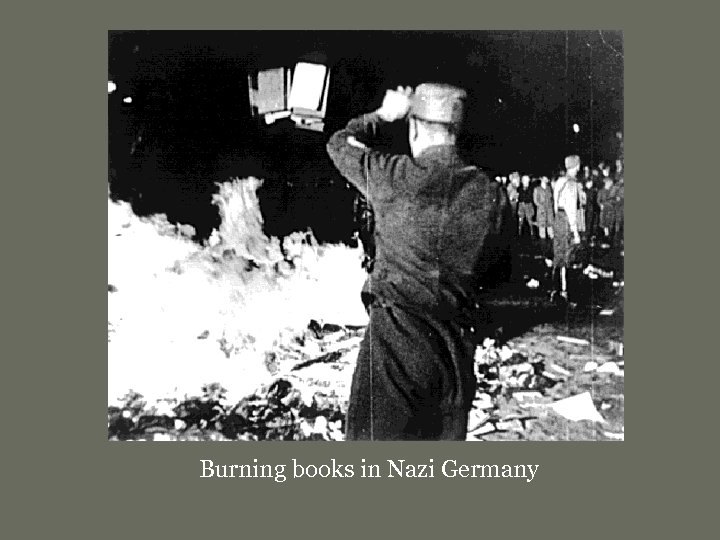 Burning books in Nazi Germany 