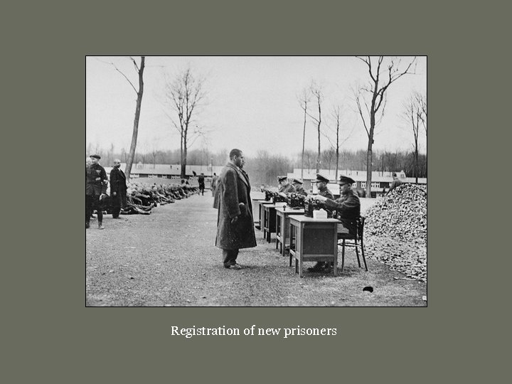 Registration of new prisoners 