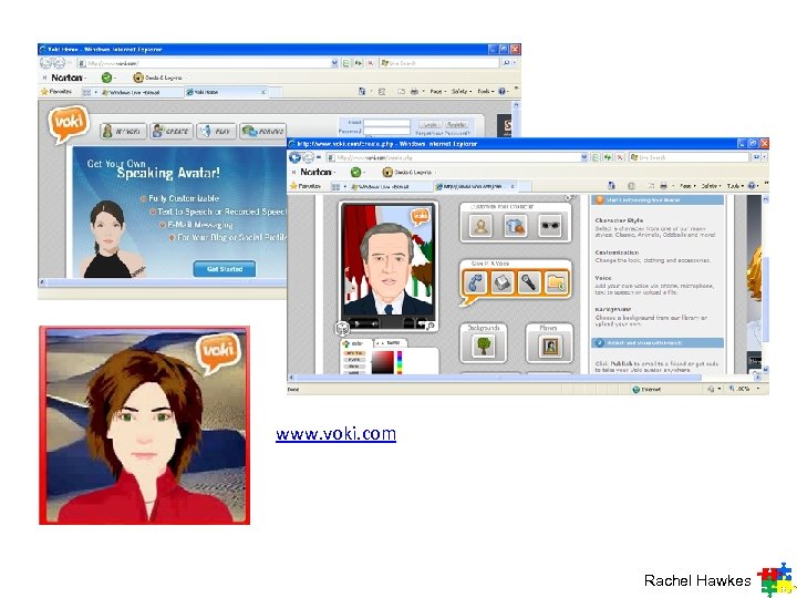 www. voki. com Rachel Hawkes 