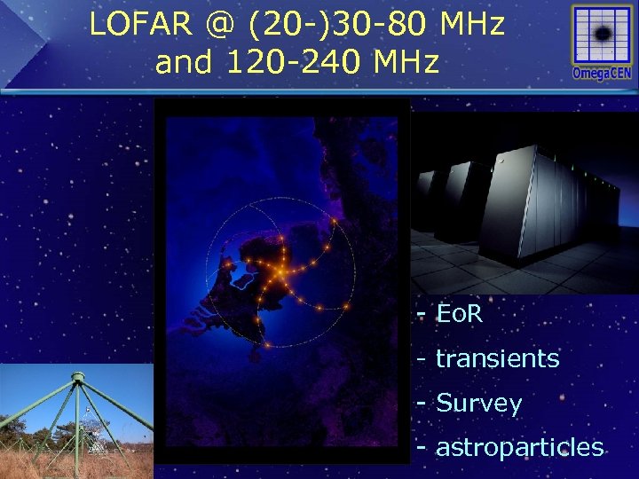 LOFAR @ (20 -)30 -80 MHz and 120 -240 MHz - Eo. R -