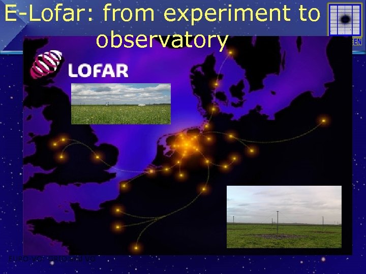 E-Lofar: from experiment to observatory EURO-VO: GRID and VO 