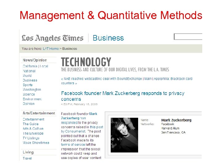 Management & Quantitative Methods 