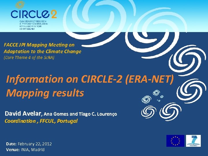 FACCE JPI Mapping Meeting on Adaptation to the Climate Change (Core Theme 4 of