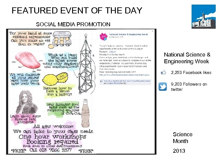 FEATURED EVENT OF THE DAY SOCIAL MEDIA PROMOTION National Science & Engineering Week 2,