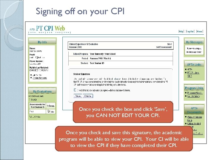 Getting Started in PT CPI Web A Student