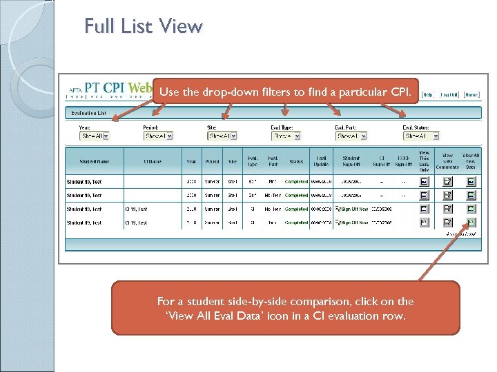 Getting Started in PT CPI Web A Student