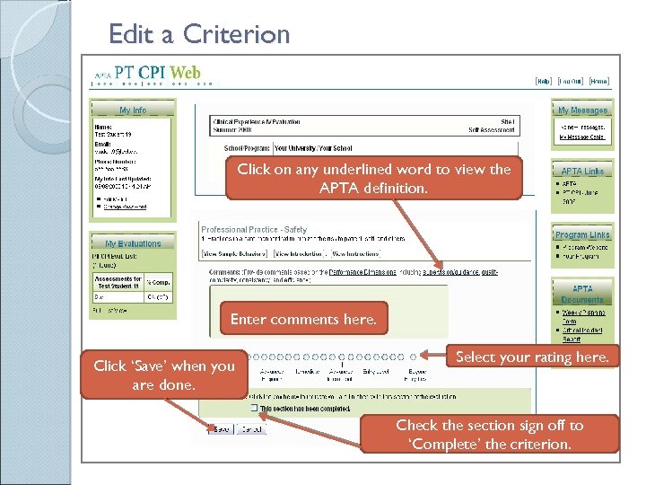 Getting Started in PT CPI Web A Student