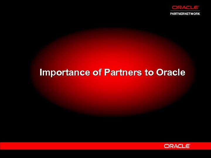 Importance of Partners to Oracle 