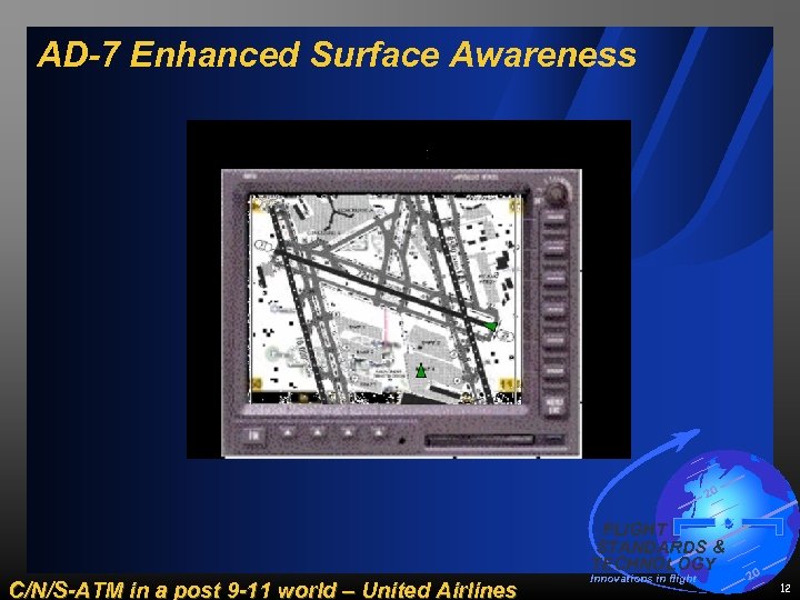 AD-7 Enhanced Surface Awareness 20 FLIGHT STANDARDS & TECHNOLOGY C/N/S-ATM in a post 9