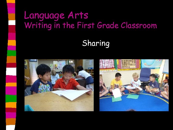 Language Arts Writing in the First Grade Classroom Sharing 