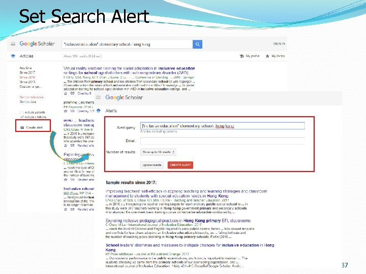 Set Search Alert 37 