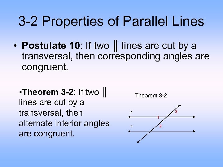 3 1 Definitions Parallel lines coplanar