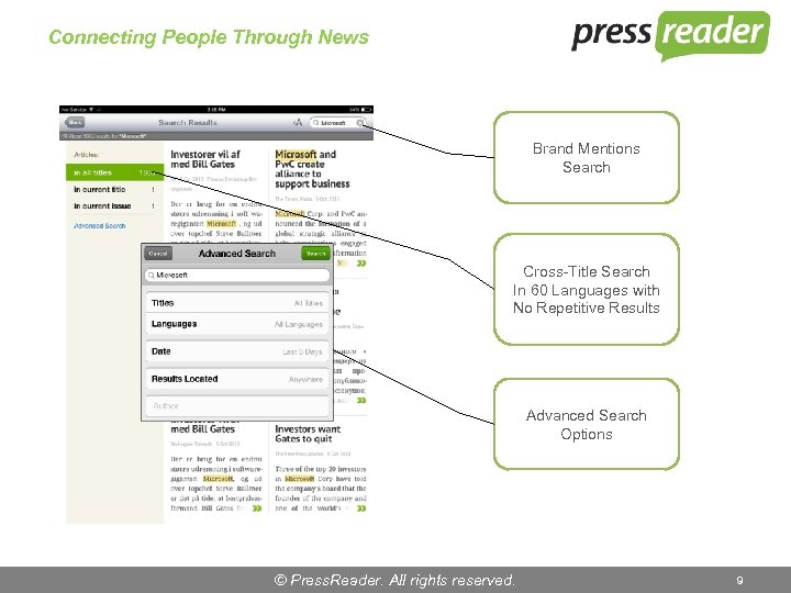 Connecting People Through News Brand Mentions Search Cross-Title Search In 60 Languages with No