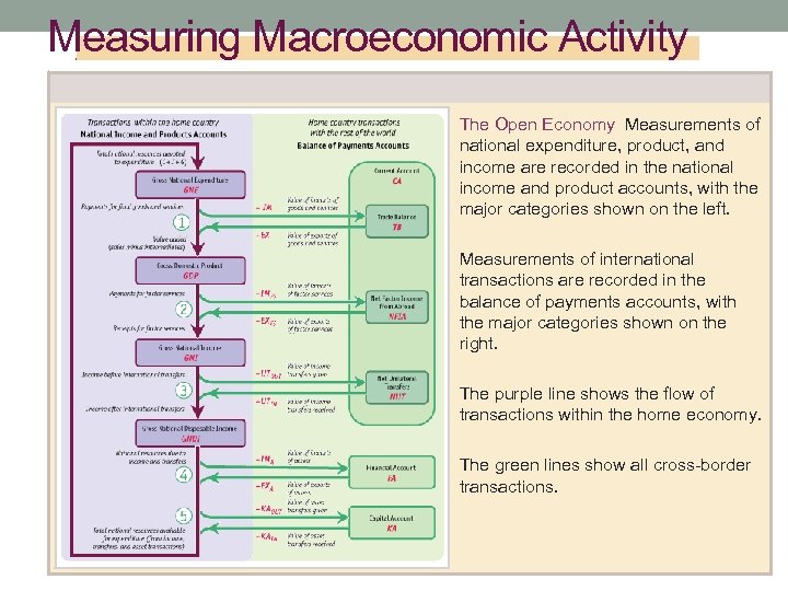 Measuring Macroeconomic Activity The Open Economy Measurements of national expenditure, product, and income are