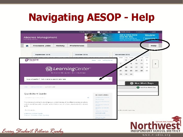 Navigating AESOP - Help 