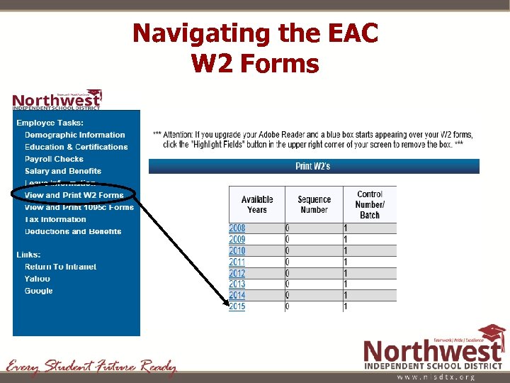 Navigating the EAC W 2 Forms 