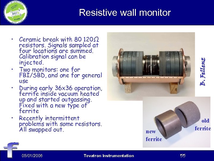  • Ceramic break with 80 120Ω resistors. Signals sampled at four locations are