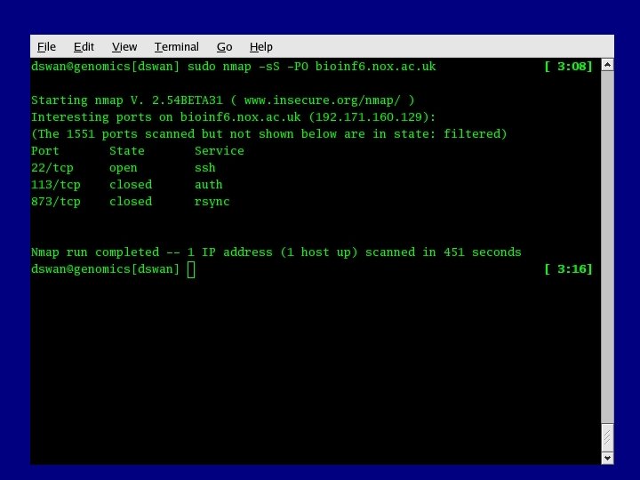 Getting sneaky with nmap • With nmap we can do a lot more interesting