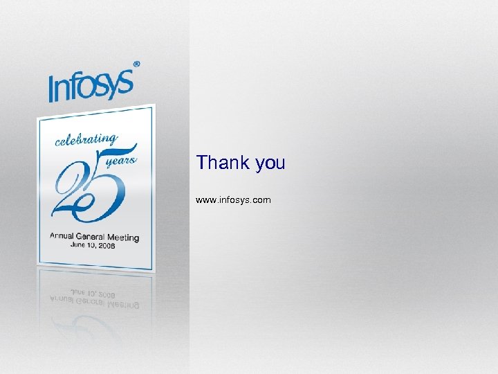 Thank you www. infosys. com 