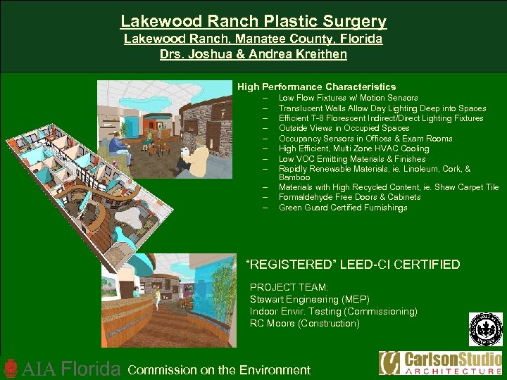 Lakewood Ranch Plastic Surgery Lakewood Ranch, Manatee County, Florida Drs. Joshua & Andrea Kreithen