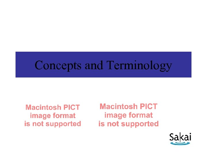 Concepts and Terminology 