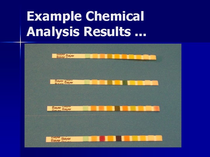 Example Chemical Analysis Results. . . 