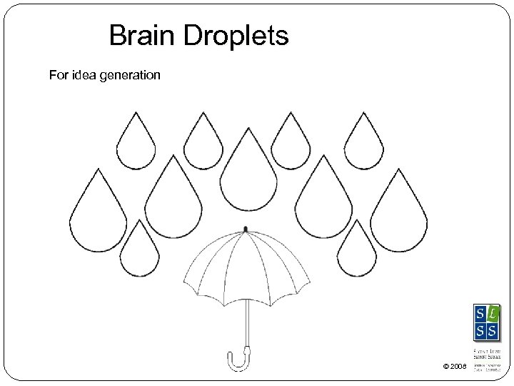 Brain Droplets For idea generation © 2008 