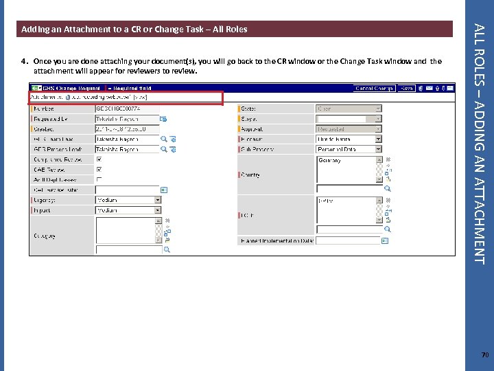 4. Once you are done attaching your document(s), you will go back to the