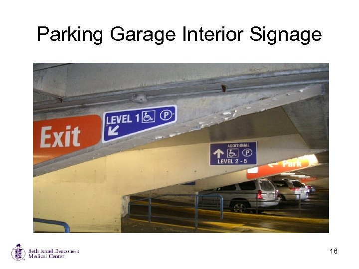 Parking Garage Interior Signage 16 