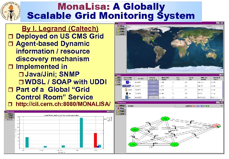 Mona. Lisa: A Globally Scalable Grid Monitoring System r r By I. Legrand (Caltech)