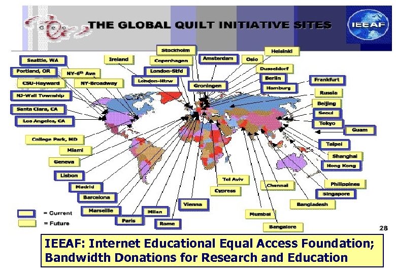 IEEAF: Internet Educational Equal Access Foundation; Bandwidth Donations for Research and Education 