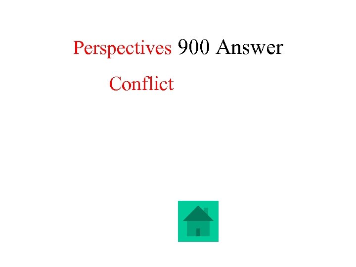 Perspectives 900 Answer Conflict 