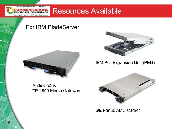 Resources Available For IBM Blade. Server: IBM PCI Expansion Unit (PEU) Audio. Codes TP-1650