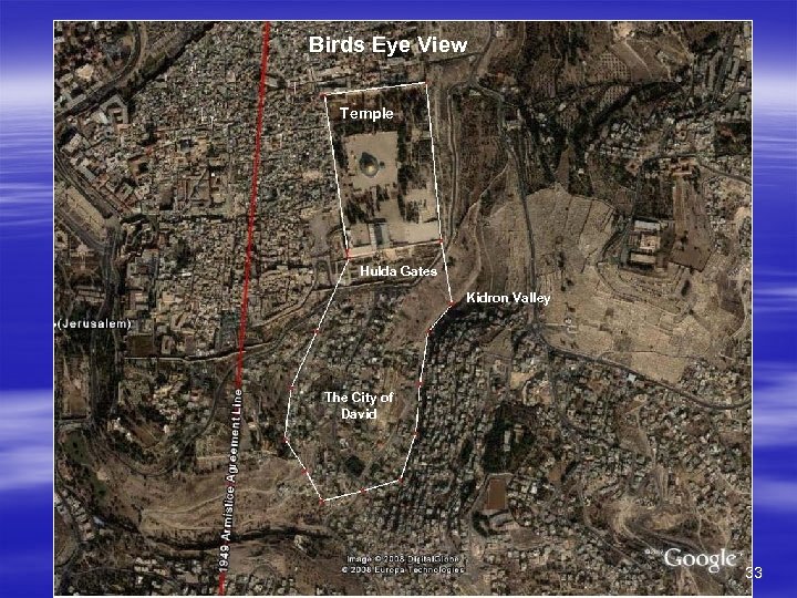 Birds Eye View Temple Hulda Gates Kidron Valley The City of David 33 