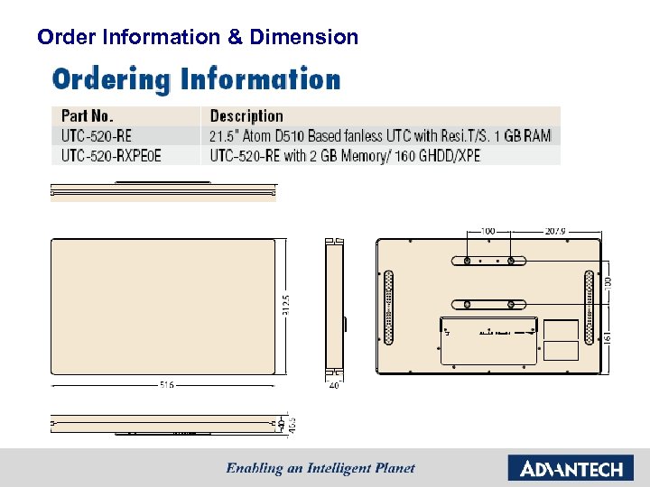 Order Information & Dimension 