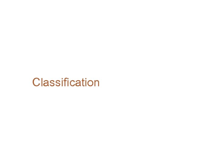Classification 