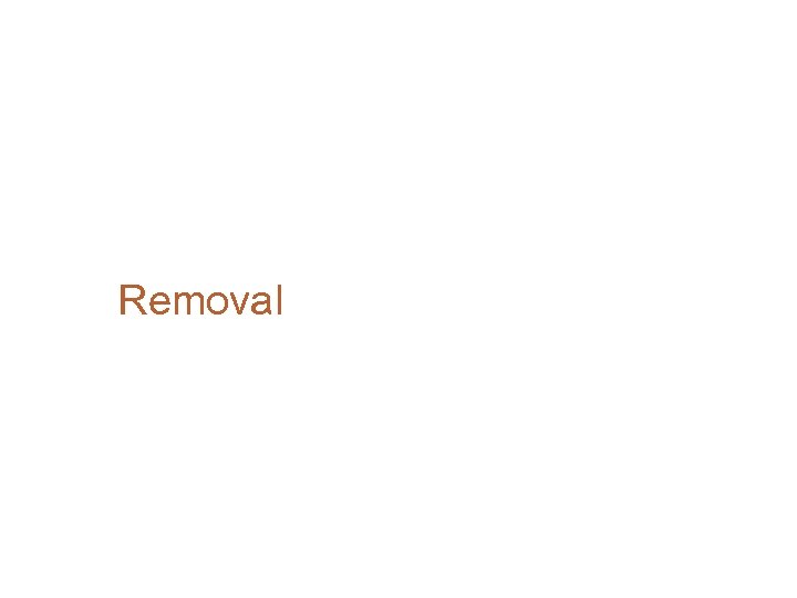 Removal 
