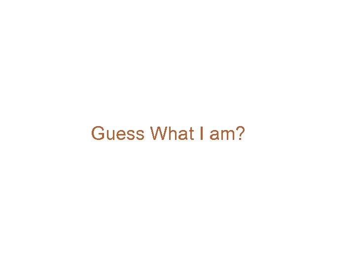 Guess What I am? 