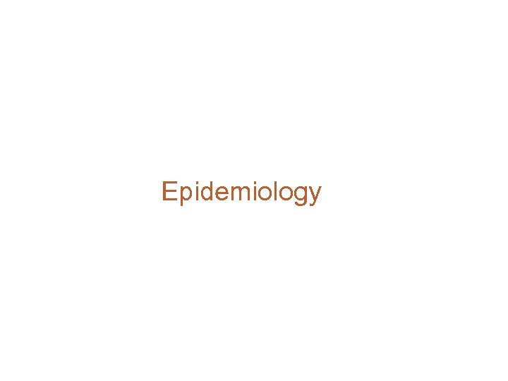 Epidemiology 