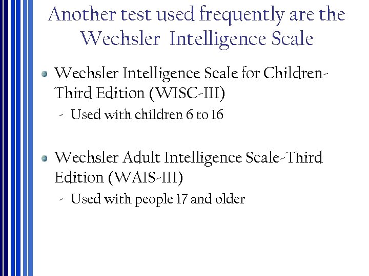 What Is Intelligence Chapter 8 Intelligence And Individual