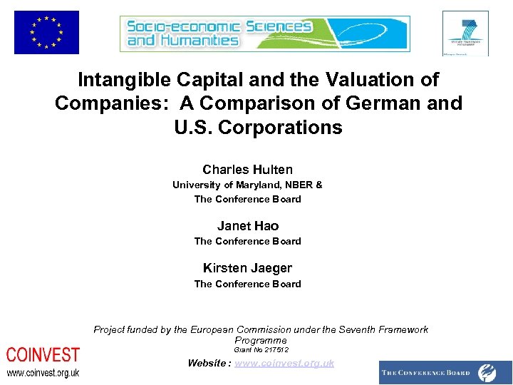 Intangible Capital and the Valuation of Companies: A Comparison of German and U. S.
