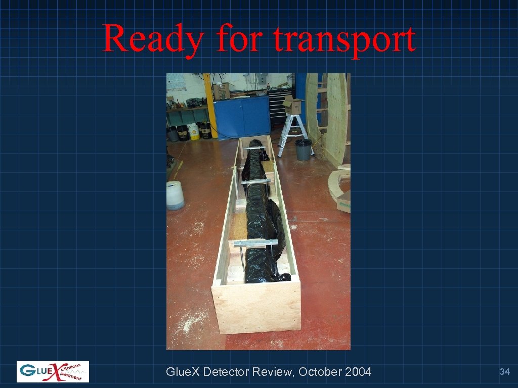 Ready for transport Glue. X Detector Review, October 2004 34 