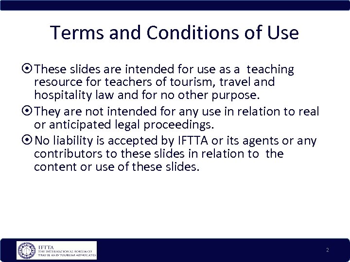 Terms and Conditions of Use These slides are intended for use as a teaching