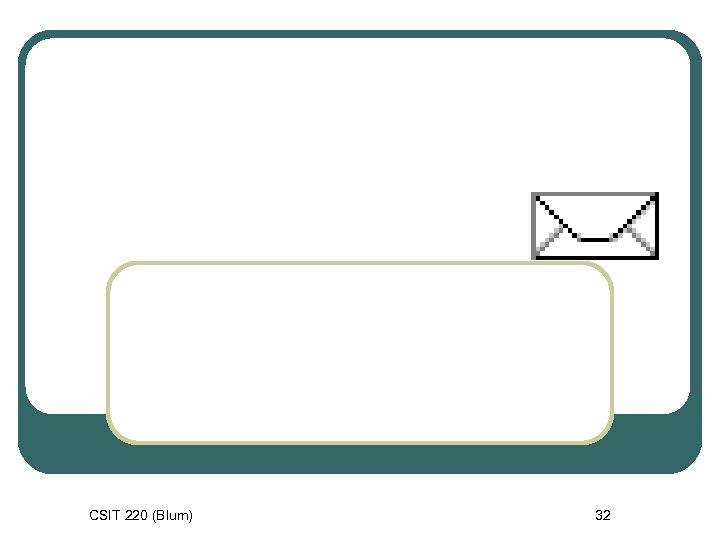 CSIT 220 (Blum) 32 