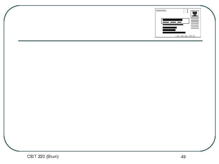 CSIT 220 (Blum) 49 