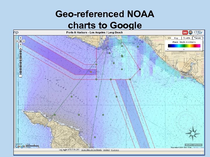 Geo-referenced NOAA charts to Google 