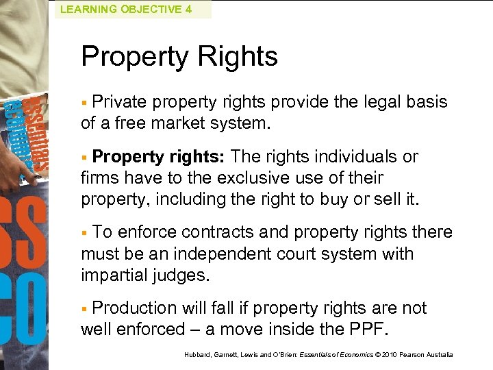 LEARNING OBJECTIVE 4 Property Rights Private property rights provide the legal basis of a