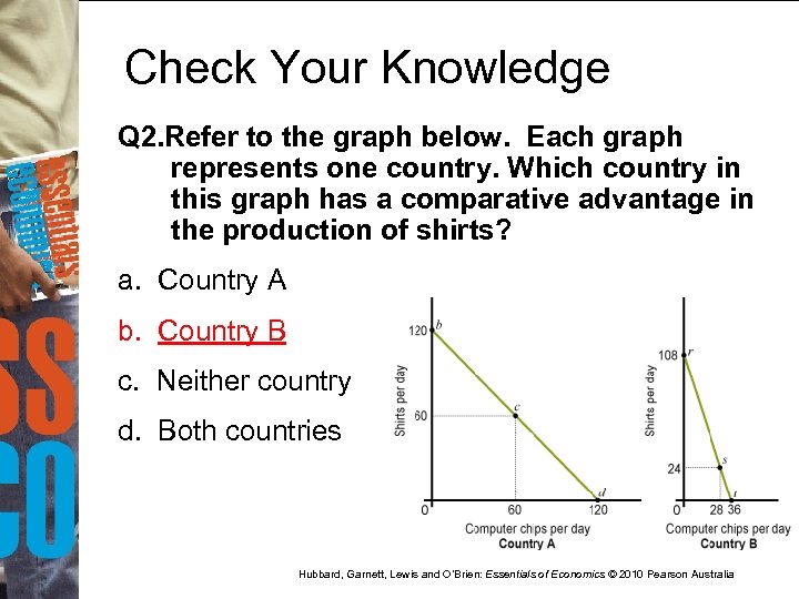 Check Your Knowledge Q 2. Refer to the graph below. Each graph represents one