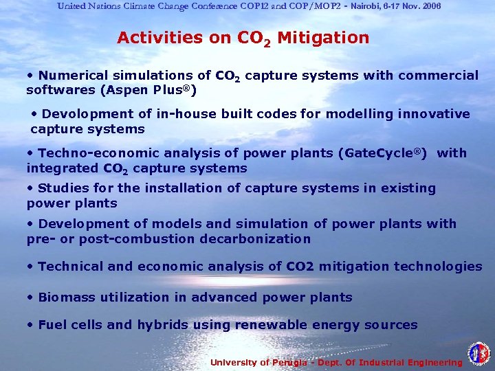 United Nations Climate Change Conference COP 12 and COP/MOP 2 - Nairobi, 6 -17