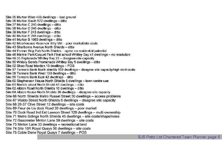 SJS Potts Ltd Chartered Town Planner page 6 